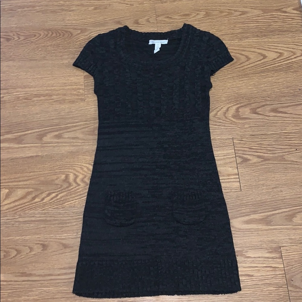 Grey sweater dress